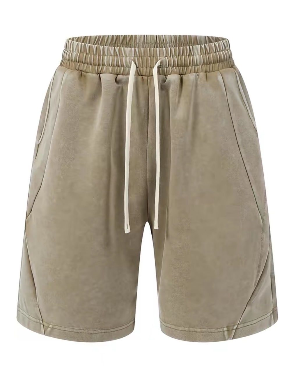 Men's Casual Drawstring Shorts - Taupe